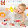 32 Pack Kids Small Fire Extinguisher Squirter Water Toys Firefighter Water Squirt Water Blaster Toys Mini Fireman Squirters Bulk for Child Beach Summer Swimming Pool Party Supplies view 3
