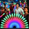 Wellent 155 Foam Glow Sticks Bulk, Foam Light Up Sticks, Bulk Glow Sticks, LED Foam Sticks with 3 Mode Colorful Flashing,Glow in the Dark Party Supplies for Wedding, Birthday, Concert, Raves, New Year view 1