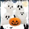 4 Pcs Ghost Halloween Pillows Room DecorationCute Ghost Throw Pillow Decorative Spooky Home Decoration Halloween Bedroom Sofa Couch Supplies view 3