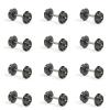 24PCs Wheelsets N Scale 33" Metal DC Wheels Metal Axle for Model Trains Trucks HP05150 (24) view 1