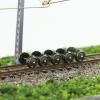 24PCs Wheelsets N Scale 33" Metal DC Wheels Metal Axle for Model Trains Trucks HP05150 (24) view 2