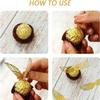 103 Pcs Wizard Party Chocolate Decoration, with 3 PCS Gold Goal Posts, 50Pcs Golden Wings Chocolate Wafer Cupcake Toppers with 50Pcs Glue Point for Birthday Wizard Theme Party Supplies view 3