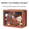 10k Money Saving Box, Money Target and Numbers, Money Saving Challenge Box, Wooden Cash Savings Challenge Box, Best Gift for Boys, Girls(A Dollar,3k) view 3
