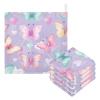 Kigai 5 Pack Baby Muslin Washcloths for Unisex,Cute Butterflies Cotton Soft Absorbent Baby Towels for Sensitive Skin and New Born11.8x11.8 in view 1
