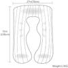 TREEYX Discover The Best Pregnancy Pillow for a Restful Sleep: U-Shaped Full Body Maternity Pillow with Removable Cover view 4