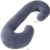 TREEYX Ultimate Comfort Pregnancy Pillow for Expectant Mothers - Double Wedge Design for Belly, Waist, and Back Support - Side Sleeping view 2