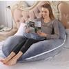 TREEYX Ultimate Comfort Pregnancy Pillow for Expectant Mothers - Double Wedge Design for Belly, Waist, and Back Support - Side Sleeping view 3