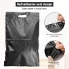 100 Pack Plastic Bags for Adult Diaper Disposal Handle Adult Diaper Disposal Self-Adhesive Strips to Seal in Odours Suitable for Elderly Nappy Care at Home and for Travel (White (Black) view 4