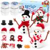 JOYIN Christmas 6 Packs Build a Snowman Craft Kit, Modeling Clay DIY Make a Snowman Kit view 1
