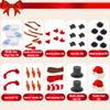 JOYIN Christmas 6 Packs Build a Snowman Craft Kit, Modeling Clay DIY Make a Snowman Kit view 2