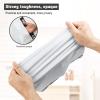 100 Pack Plastic Bags for Adult Diaper Disposal Handle Adult Diaper Disposal Self-Adhesive Strips to Seal in Odours Suitable for Elderly Nappy Care at Home and for Travel (White (White) view 3