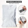 100 Pack Plastic Bags for Adult Diaper Disposal Handle Adult Diaper Disposal Self-Adhesive Strips to Seal in Odours Suitable for Elderly Nappy Care at Home and for Travel (White (White) view 4