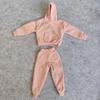 1/6 Custom Scale Man Hoodie + Trousers Pant Outfit for 12" Male Action Figure Doll Clothes (Pink) view 2