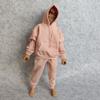 1/6 Custom Scale Man Hoodie + Trousers Pant Outfit for 12" Male Action Figure Doll Clothes (Pink) view 3