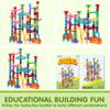 JOYIN 137Pcs Glowing Marble Run - Construction Building Blocks Toys with 15 Glow in The Dark Plastic Marbles, STEM Toy Presents for Boys and Girls, Birthday Gifts, Easter Basket Stuffers view 2