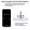 Premium Precious Titanium Spinning Top, Spin Long Time Exceed 10 Minutes, Perfect Balance, Well Made Metal Kinetic Desk Fidget Toy, Wear-Resistant Drop-Resistant Does not Rust (Thor Silver) view 4
