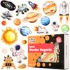 Spark & Wow Wooden Magnets - Space - Set of 20 - Magnets for Kids Ages 2+ - Cute Outer Space Magnets for Fridges, Whiteboards and More view 1