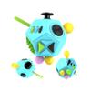 YUFENGBY Fidget Toys Cube 12-Sided Decompression Cube Relieve Stress Anti Anxious Depression with Autism for Children and Adults (Black Green Blue-B3) view 2