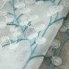 HooHero Blue Northern Europern Exquisite Tree Pattern Embroidered 50 Wide Kids Nursery Room Sheer Curtains Decor Liner Curtain Gauze Voile Fabric view 1