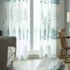 HooHero Blue Northern Europern Exquisite Tree Pattern Embroidered 50 Wide Kids Nursery Room Sheer Curtains Decor Liner Curtain Gauze Voile Fabric view 4