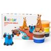 HEY CLAY Colorful Modeling Air Dry Clay for Kids 6 cans with Fun Interactive Instructions App - Kids Activities Age 3+ (Australian Animals: Koala, Kangaroo, Platypus) view 1