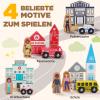SainSmart Jr. 112-Piece Wooden Train Set for Toddler  Double-Sided Train Tracks, Compatible with Brio, Thomas, Melissa & Doug  Perfect Wood Toy for Boys and Girls view 2