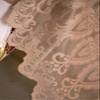 HooHero Brown Luxurious Modern Jacquard Lace 50 Wide Kids Nursery Room Sheer Curtains Decor Liner Curtain Gauze Voile Fabric view 3