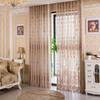HooHero Brown Luxurious Modern Jacquard Lace 50 Wide Kids Nursery Room Sheer Curtains Decor Liner Curtain Gauze Voile Fabric view 4