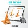 HEY CLAY Colorful Modeling Air Dry Clay for Kids 6 cans with Fun Interactive Instructions App - Kids Activities Age 3+ (Australian Animals: Echidna, Cassowary, Wombat) view 4