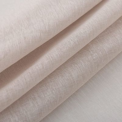 HooHero Beige Modern Soild Tulle Semi 100 Wide Kids Nursery Room Sheer Curtains Decor Liner Curtain Gauze Voile Fabric