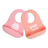 Bella Tunno Baby Bib for Eating, Waterproof Silicone Bib with Large Food Catcher, Adjustable Fit for Babies 4-12 months & Toddlers 1-3 Years, Boys & Girls, Lets Take a Selfie + Girls Rule view 1