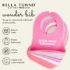 Bella Tunno Baby Bib for Eating, Waterproof Silicone Bib with Large Food Catcher, Adjustable Fit for Babies 4-12 months & Toddlers 1-3 Years, Boys & Girls, Lets Take a Selfie + Girls Rule view 2