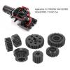 FUZHUI 7 Piece Transmission Gear Set, Gearbox Steel Gear Set, with Black Oxidized Finish for YK4102PRO YK4081PRO 1:10 RC Car, Compact Design for Enhanced Performance view 2