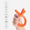 Comotomo Silicone Baby Teether, Orange (Pack of 2) view 3