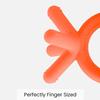 Comotomo Silicone Baby Teether, Orange (Pack of 2) view 4