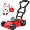 TeganPlay Kids Toy Lawn Mower Toddler Landscaping Gardening Tools and equipment Includes Mask Safety Goggles and Earmuffs view 1