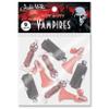 Accoutrements Archie McPhee Itty Bitty Vampires - Bag of 9 Spooky, Creepy Novelty Miniature Action Figures in 3 Styles for Halloween Fun view 2