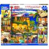 White Mountain 1000 Piece Jigsaw Puzzle Vintage Film Detective Collage Puzzles with Large Pieces Gift for Adults and Family 24"x30" - Hollywood Murder-Mystery view 2