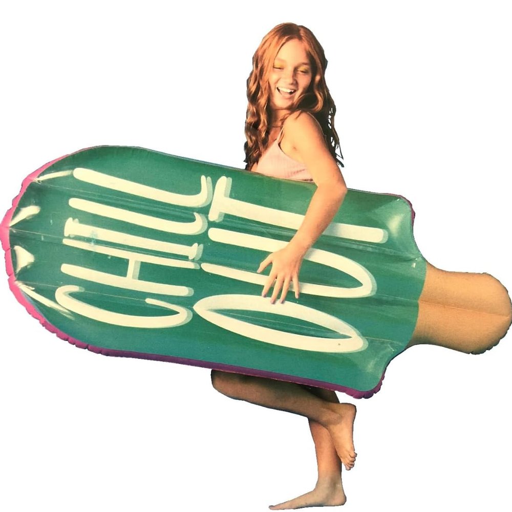 1616Holdings High Five - Chill Out Popsicle - Inflatable Pool Float - 22 inch x 58 inch