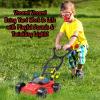 Kids Leaf Blower, Toy Chainsaw, and Lawn Mower Set | Realistic Toddler Landscaping Power Tools with Sound and Action | Includes Safety Goggles Mask and Earmuffs view 2