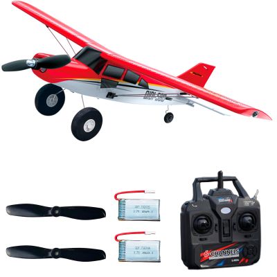 FLYCOLOR QIDI-560 M7 Off-Road Aircraft 3D RC Plane One-Key Hanging Stunt Fixed Wing with Wind Resistant Flight Control for Beginner and Experienced Ready to Fly RTF(Red)