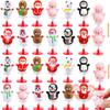 MGparty 24 Pack Christmas Jumping Popper Spring Toys Christmas Party Favors for Kids Birthday Party Carnival Prizes Pinata Filler Classroom Rewards Treat Bags Gifts Poppers Toys Pop Up Critters view 1