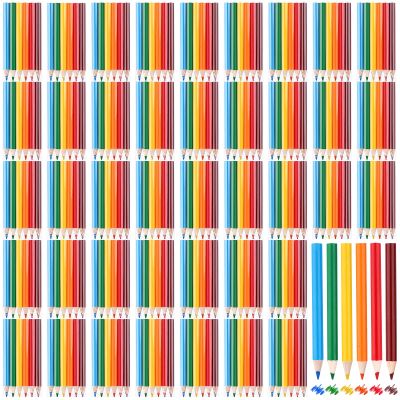 960Pcs/160 Sets Mini Colored Pencils 3.5Inches Portable Short Fat Color Pencils Mini Drawing Colored Pencils Pre-sharpened Color Pen-cils Short Colouring Pencil for Drawing,Sketching,Coloring Books