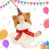 Cuteoy Musical Birthday Cat Repeat What You Say Interactive Animated Stuffed Animal Shaking Singing Dancing Turning Circle Kitten Plush Toy Electric Plushies Gifts for Kids Girls Boys Birthday view 1