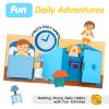 Daily Life of Boys Busy Book for Toddlers,Montessori Busy Books,Preschool Felt Busy Quiet Book Learning Life Skills,House Pretend Play Dress UP Game,Montessori Toys for 3 4 5 Years Autism Sensory view 2