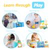 Daily Life of Boys Busy Book for Toddlers,Montessori Busy Books,Preschool Felt Busy Quiet Book Learning Life Skills,House Pretend Play Dress UP Game,Montessori Toys for 3 4 5 Years Autism Sensory view 3