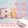 babygoal Baby Christmas Pacifier Clips 8 Pack, Pacifier Holder Clips Fits for Most Pacifier and Binkies 8PS38-B view 2