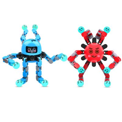 ASIOWELY Transformable Fidget Spinner Toys for Kids and Adults,2 PCS Sensory Toy for Boys Girl ADHD Stress Relief,Valentines Day Gifts for Teens Fingertip Gyros Birthdays Easter Basket Stuffers Travel