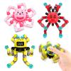 ASIOWELY Transformable Fidget Spinner Toys for Kids and Adults,3 PCS Sensory Toy for Boys Girl ADHD Stress Relief,Valentines Day Gifts for Teens Fingertip Gyros Birthdays Easter Basket Stuffers Travel view 1