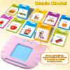 510 Words Spanish Flash Cards for Kids, Autism Toys for Toddlers, Speech Therapy Toys, Educational Learning Flash Cards for Boys and Girls Pink(Spanish/English/Bilingual) view 4
